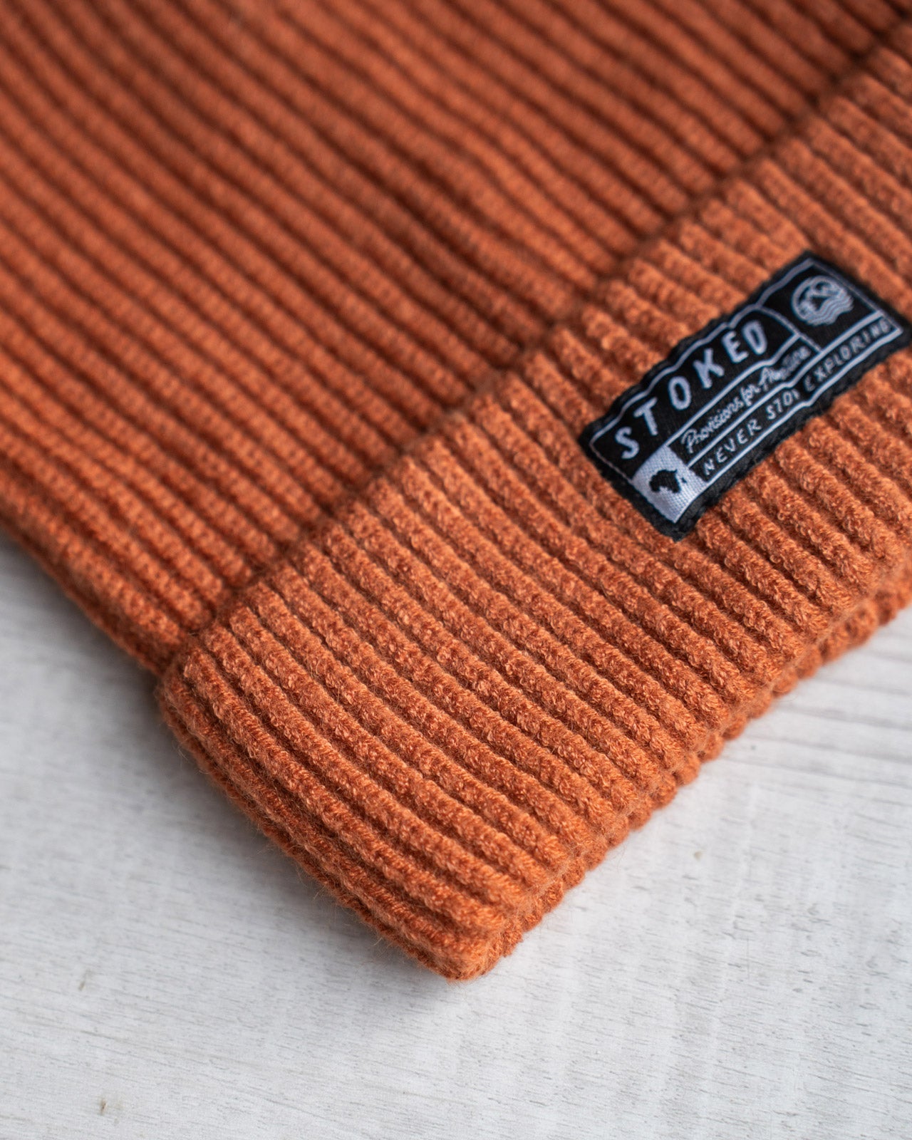 The Nomad Beanie - Dusk Orange - Stokedthebrand. Lifestyle products for outdoor adventures. Made in South Africa
