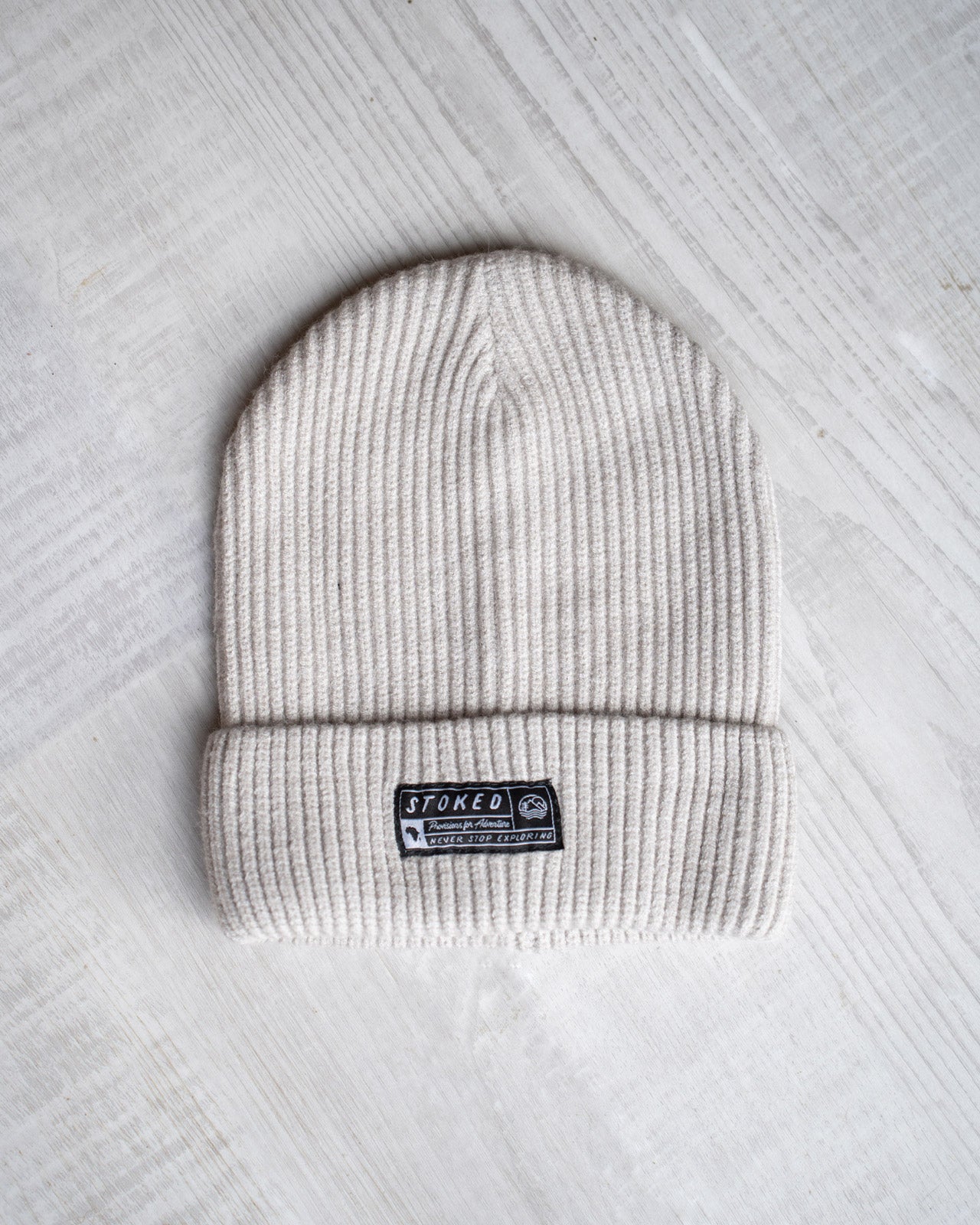 The Nomad Beanie - Cederberg Snow Grey - Stokedthebrand. Lifestyle products for outdoor adventures. Made in South Africa