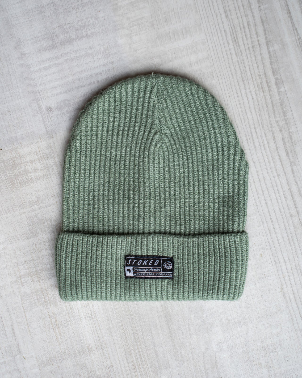 The Nomad Beanie - Sage Green - Stokedthebrand. Lifestyle products for outdoor adventures. Made in South Africa