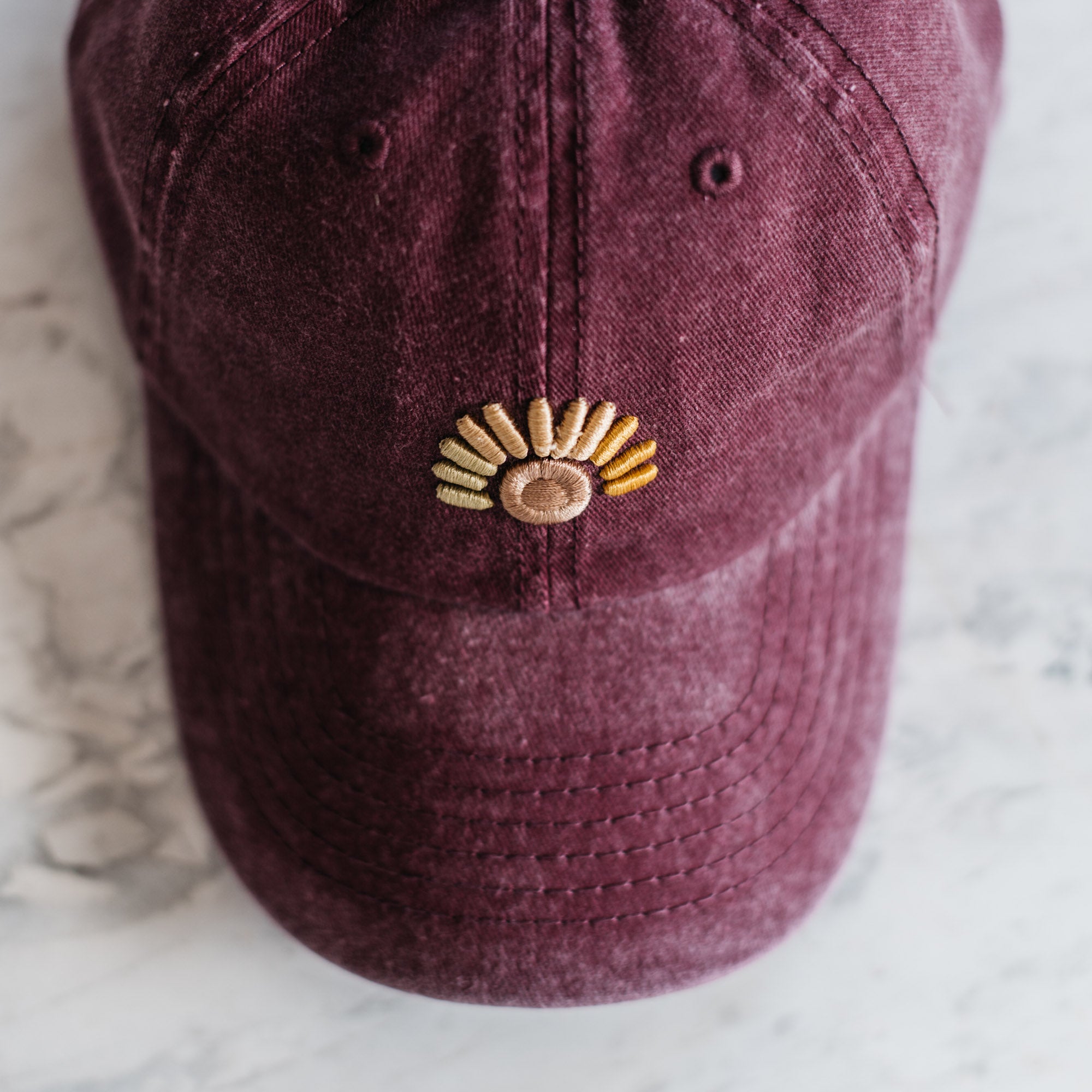 The Maroon Sunset Cap - Stokedthebrand. Lifestyle products for outdoor adventures. Made in South Africa
