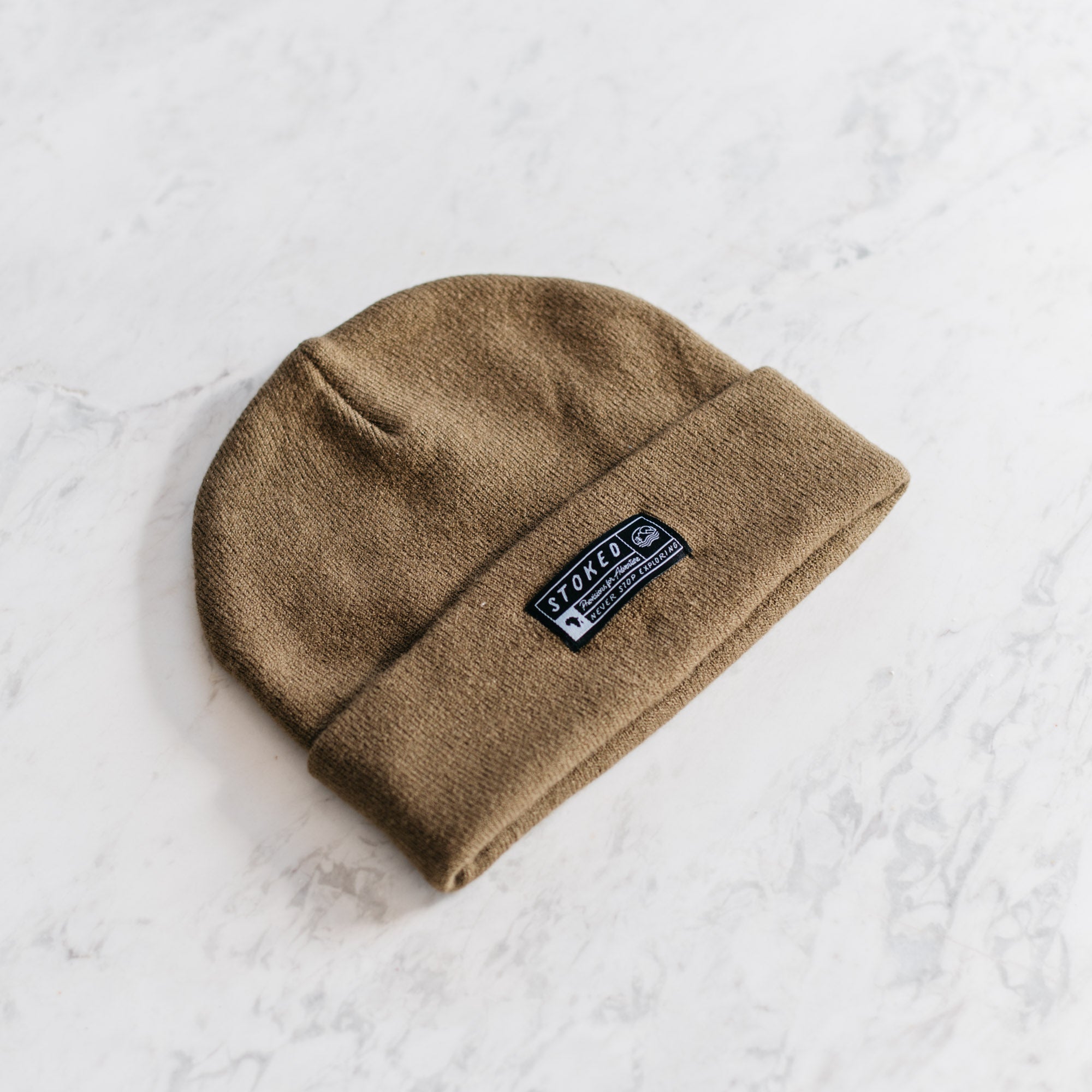 The Khaki Dessert Beanie - Stokedthebrand. Lifestyle products for outdoor adventures. Made in South Africa