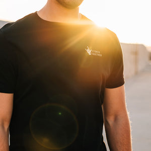 Black Stoked Together T-Shirt - Stokedthebrand. Lifestyle products for outdoor adventures. Made in South Africa